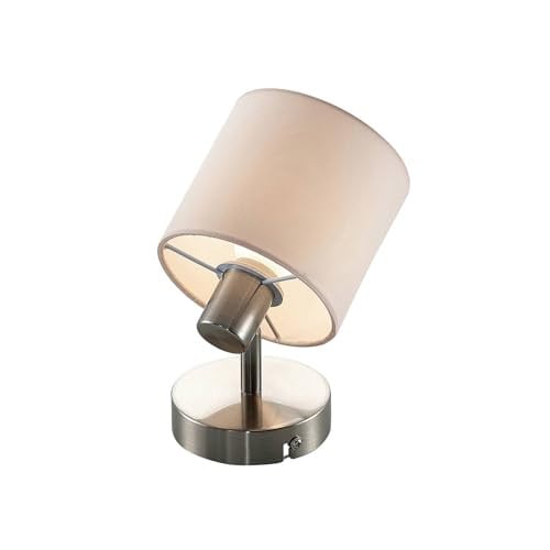 Lindby Wandlamp Stannis Modern Wit met Stoffen Kap