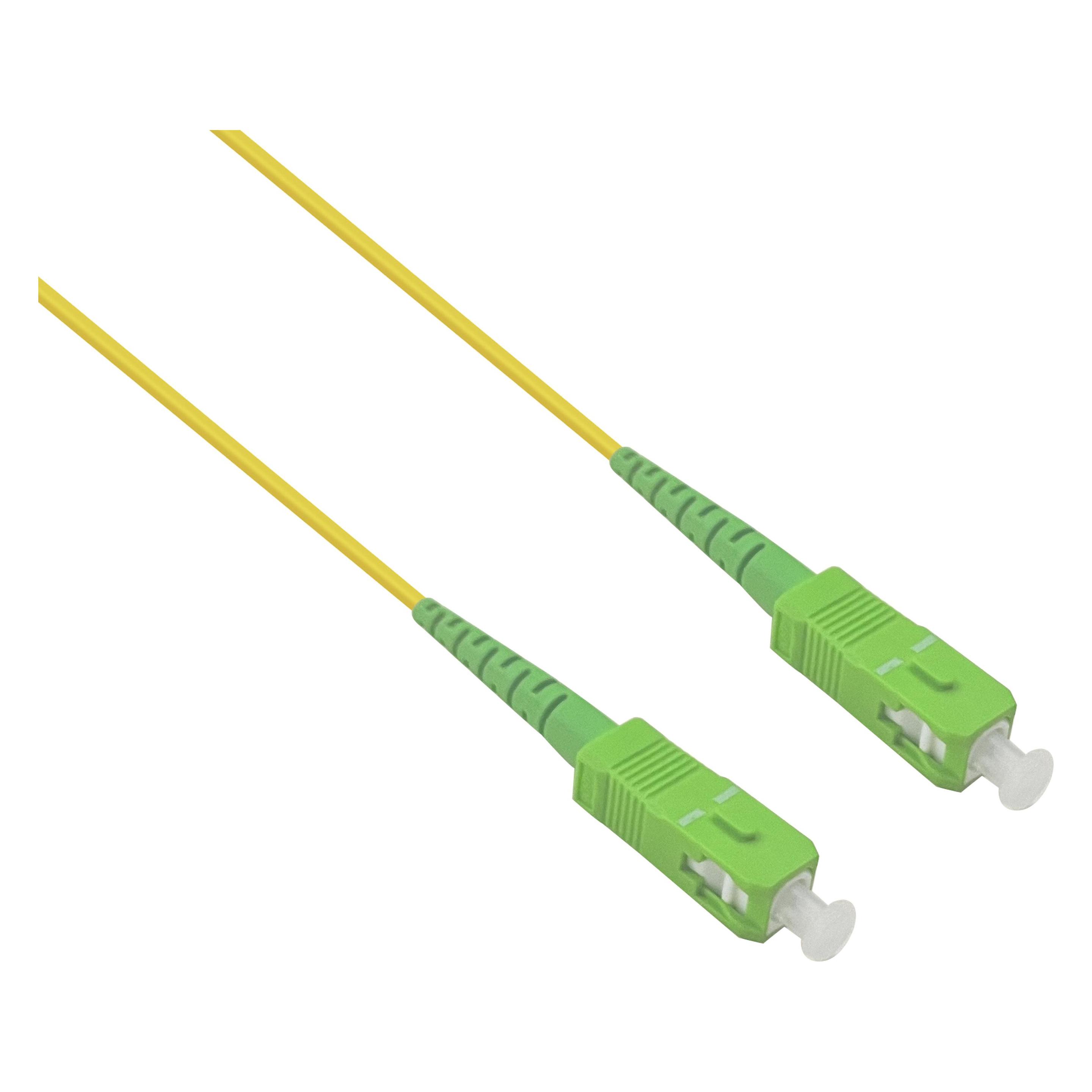 Helos LWL Simplex Patchkabel SC/APC-SC/APC G657 9/125µm OS2, 20m (20 m) (372028)