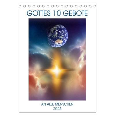 GOTTES 10 GEBOTE (Tischkalender 2026 DIN A5 hoch), CALVENDO Monatskalender