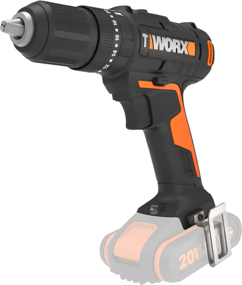 Worx WX370.9 - Perceuse visseuse à percussion sur batterie - SANS BATTERIE ET SANS CHARGEUR