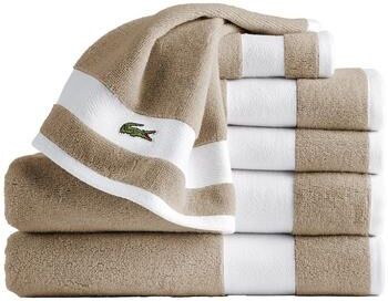 Lacoste Sport Stripe 6-Piece Supima 100% Cotton Bath Towel Set - 2 Bath Towels, 2 Hand Towels, 2 Washcloths
