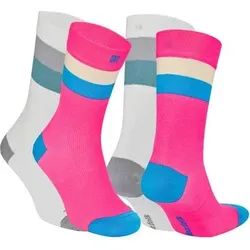 NORFOLK Fahrradsocken Laufsocken, Leichte Kompressions, Anti-Blasen, Sevilla SC 2pk, Größe 39-42 in Pink Pink