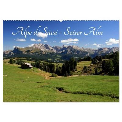 Alpe di Siusi - Seiser Alm (Wandkalender 2027 DIN A2 quer), CALVENDO Monatskalender