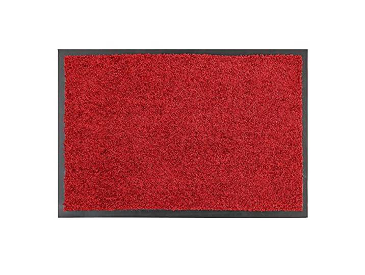 Astra Tapis de propreté de Haute qualité - paillasson intérieur - Tapis de Sol Lavable à 30° C - Tapis antidérapant - Tapis Cuisine - Couloir - Rouge 90x250 cm