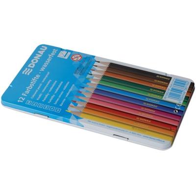 Farbstifte 12 Stück Metall-Etui