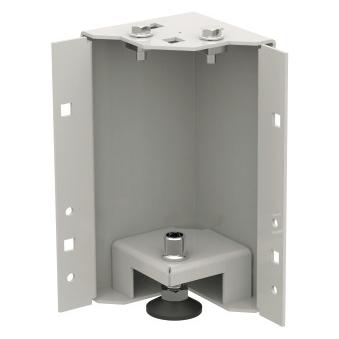 EFB Elektronik 4 Sockelecken PRO, nivellierbar, H=200 mm, RAL9005, Set aus 4 äusserst stabilen Sockel (PRO-SOE200N.TS)