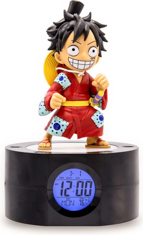 Teknofun One Piece wekker met lichtfunctie Ruffy 18 cm