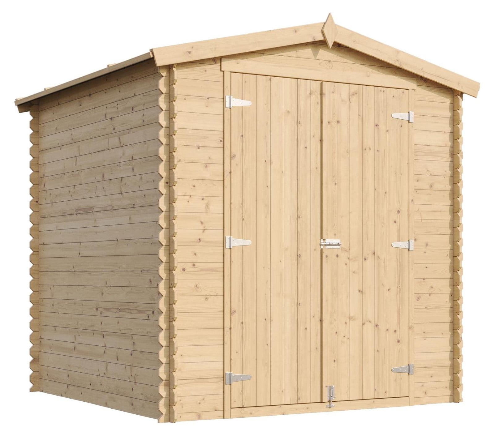 TIMBELA M343C1 Houten tuinhuis met dubbele deur, 3,53 m²