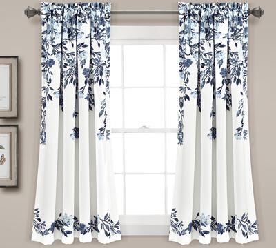 Porch & Den Elcaro Floral Room Darkening Curtain Panel Pair