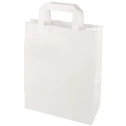 Papstar, Verpackungsmaterial, Papier-Tragetasche, 220 x 100 x 280 mm, weiá