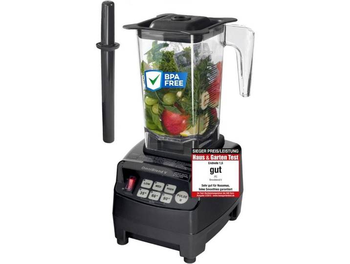 OmniBlend Standmixer JTC Omniblend V Hochleistungsmixer Standmixer Smoothiemaker 1,5Liter, 1200,00 W