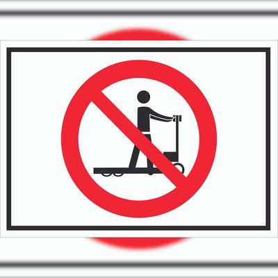 HB-Druck Schild Hubwagen fahren verboten Symbol A2 (420x594mm)
