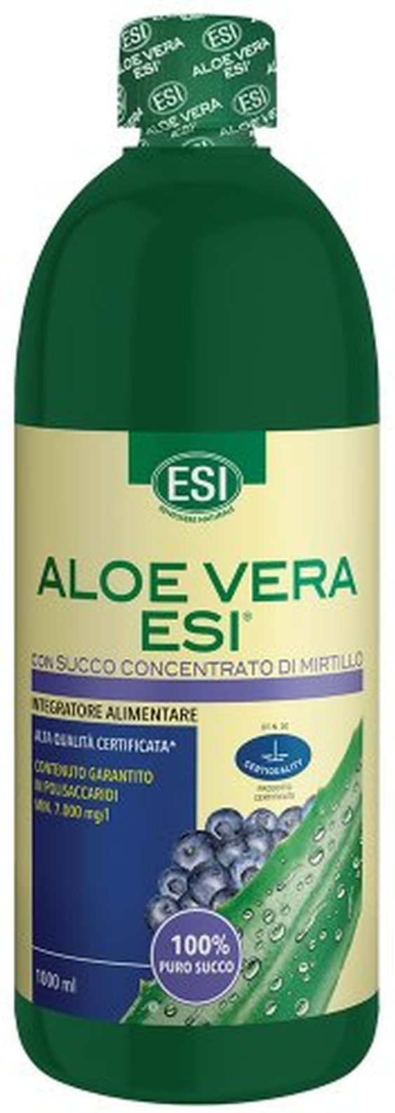 ESI Aloe Vera Con Succo Concentrato Di Mirtillo 1000ml 