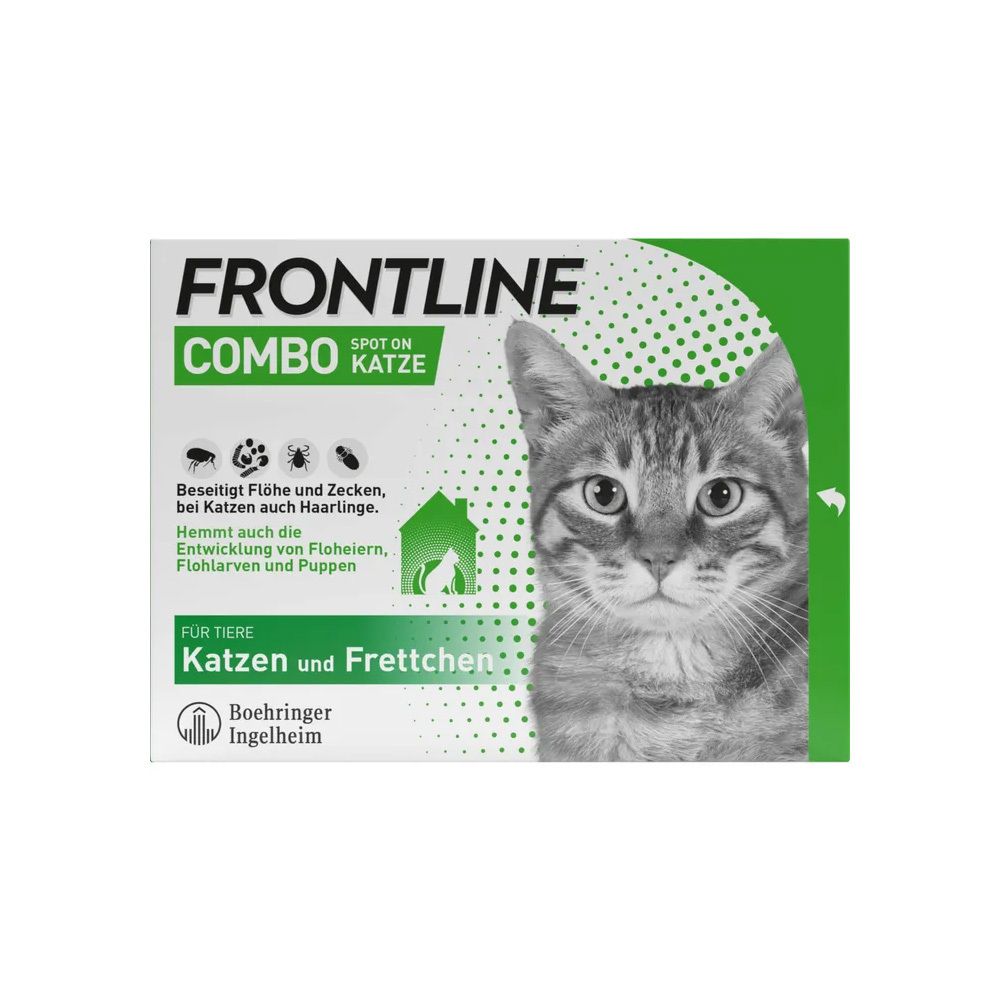 Frontline Combo Spot on Katze Lsg.z.Auft.a.Haut 6 St Einzeldosispipetten