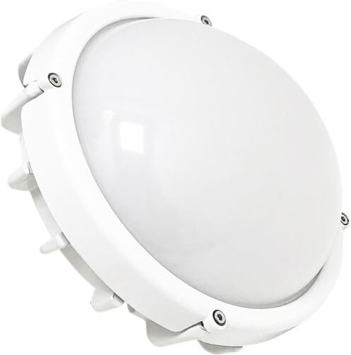 Silamp Applique Murale Blanche Hublot IP44 LED 12W - Blanc Chaud 2300K - 3500K