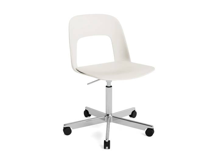 HAY Layout Chair 141 Stuhl Cream white-polerad aluminium