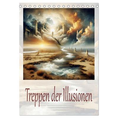 Treppen der Illusionen (Tischkalender 2026 DIN A5 hoch), CALVENDO Monatskalender