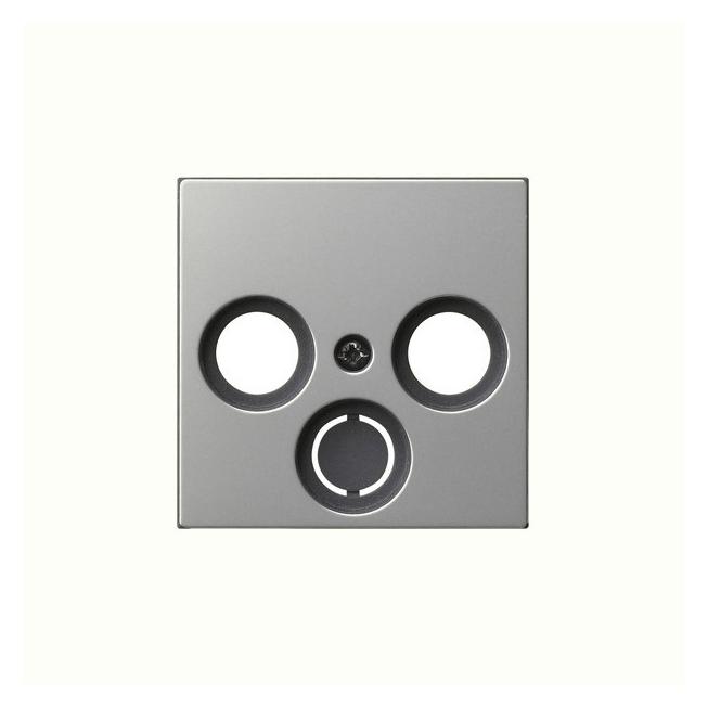 Gira Abd. Koaxial-Antennensteckd. System 55 Edelstahl (0869600)
