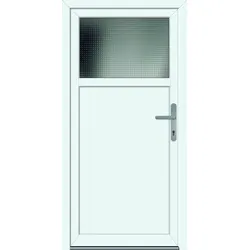 Feba NovoLife Nebeneingangstüre Modell Hintertux (alte Bezeichnung NovoTherm Schwarzwald) - weiß