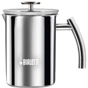 Bialetti Milchaufschäumer Cappuccinatore, manuell, aus Edelstahl, silber, 330ml
