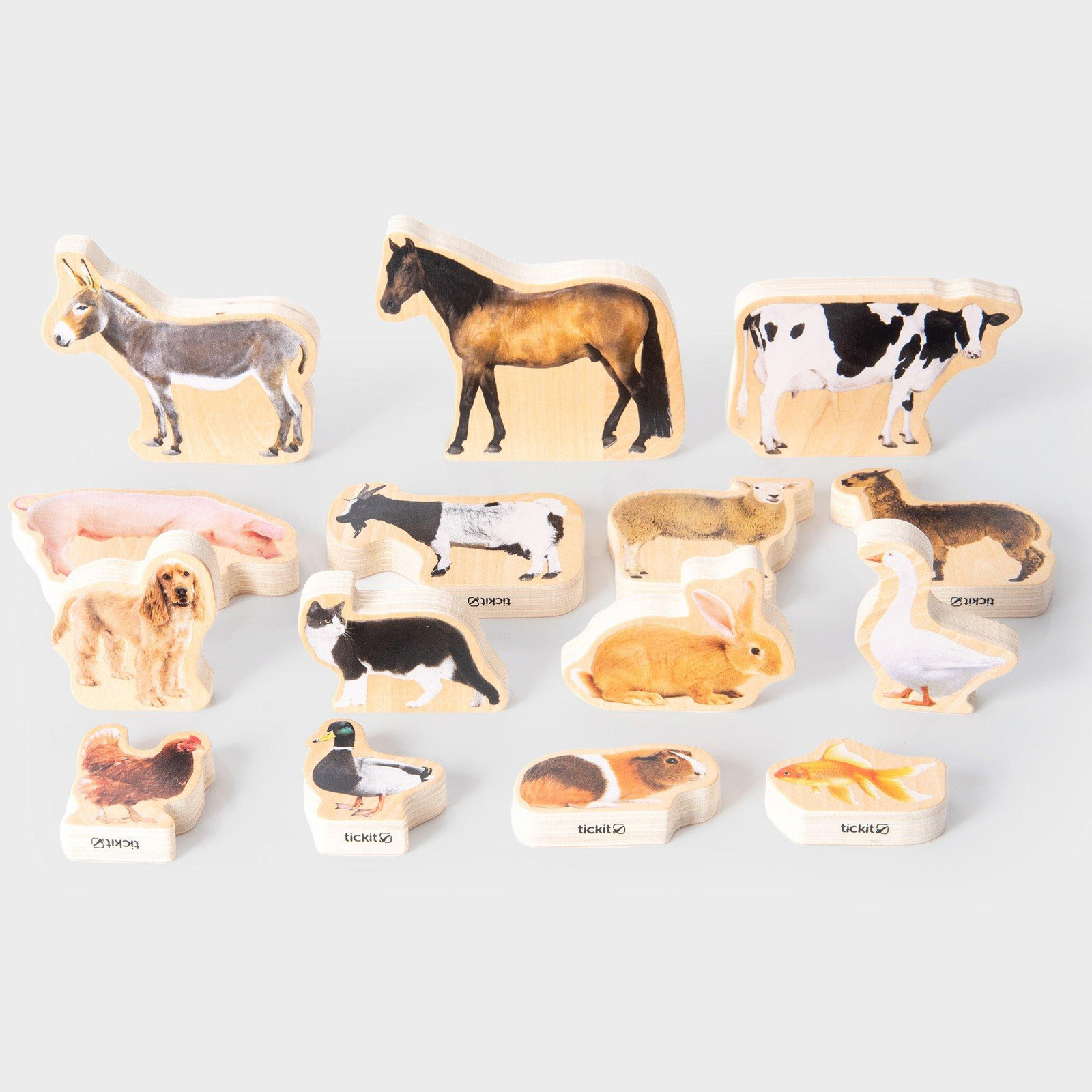 TickiT 73598 Houten Speelgoed Meerkleurig
