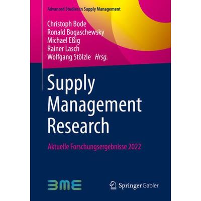 Supply Management Research, Taschenbuch von , Springer Fachmedien Wiesbaden GmbH, 978-3-658-38349-7