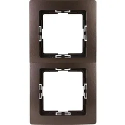 Kopp 308526064 PARIS - Abdeckrahmen, 2-fach, Farbe: palisander