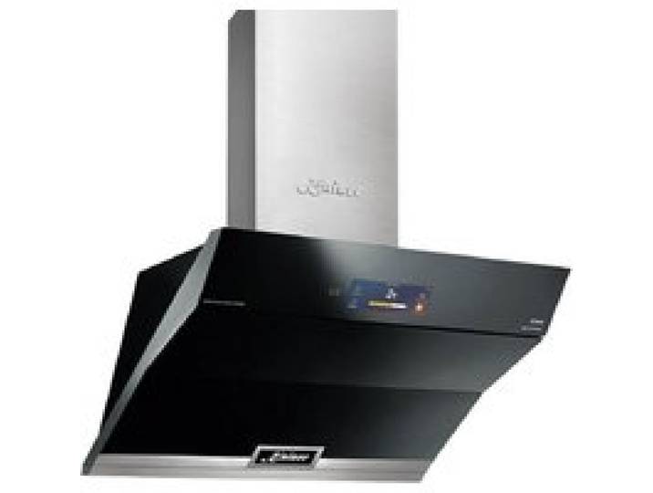 Hotte murale inclinée 90 cm Kaiser AT 9343 Hotte aspirante TFT Touchscreen couleur 1250 m³/h Évacuation & recyclage
