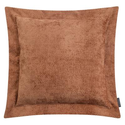 Dekokissen MAGMA HEIMTEX "ARLO Flatterkissen", braun (kupfer, unifarben), B:70cm H:8cm L:70cm, Chenille, Faserbällchen (Polyester), Polyester, Dekokissen_Sitzkissen_Kissenhüllen, Elegantes Zierkissen mit samtiger Struktur und zeitlosem Design