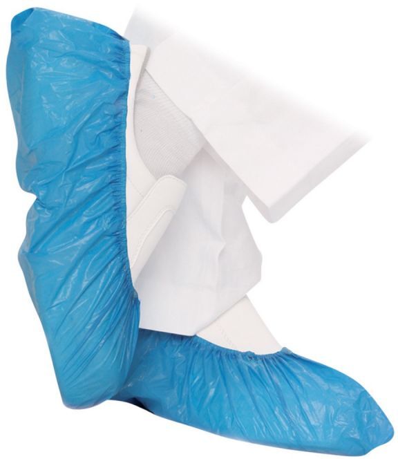 Axima Copriscarpa Monouso In Cpe Blu 100 Pz