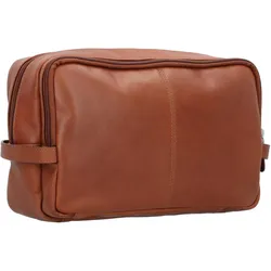 Esquire Dallas Kulturbeutel Leder 27 cm, Necessaire, Braun