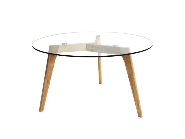 Table Basse Ronde Plateau Verre - VARENI