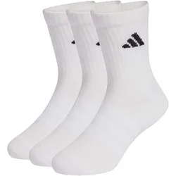 3er Pack adidas Cushioned Sportswear Crew Socken Kinder KD1725 - white/white/black 31-33