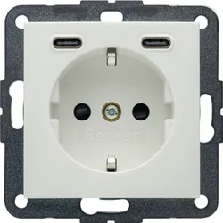 Berker Steckdose USB CC 20W PD S1 polarweiß 48151909