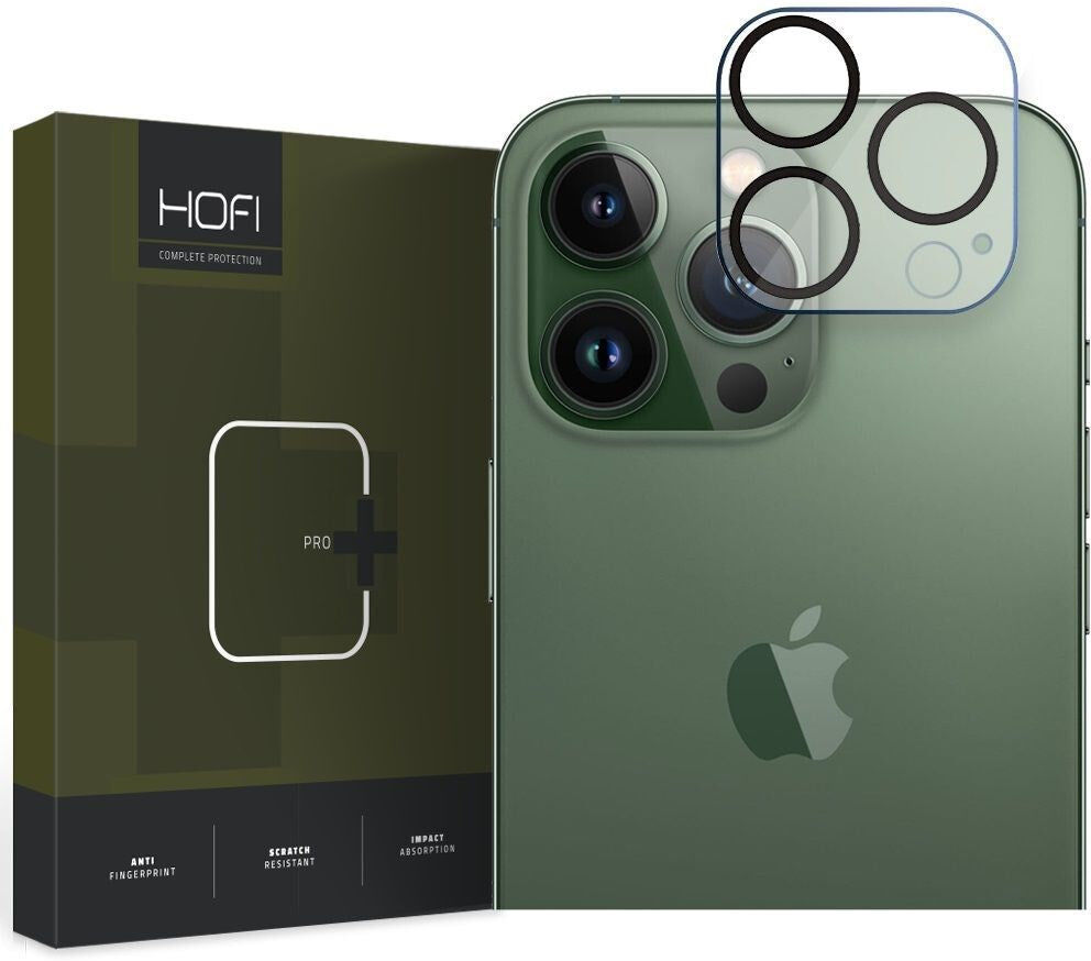 iPhone 14 Pro / 14 Pro Max Hofi Cam Pro+ Beskyttelsesglas til Kameralinse - Sort / Gennemsigtig