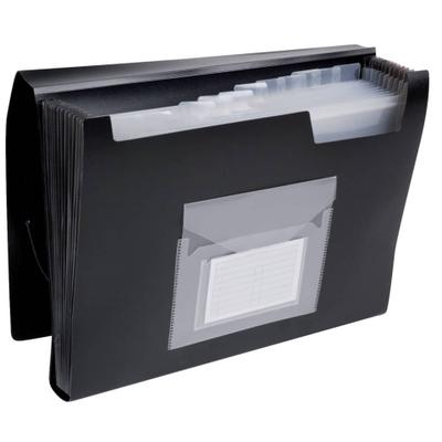 Fächertasche, 13-teilig, schwarz Q-CONNECT KF01276