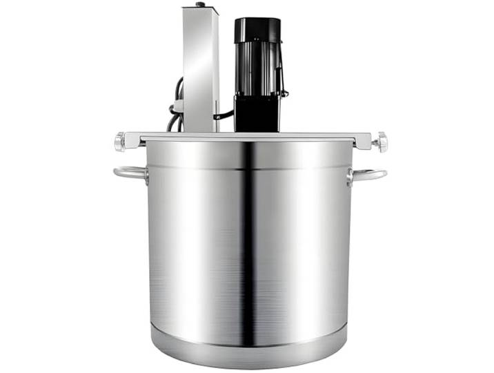 SHENGSHIYU Automatischer Rührtopf für Marmelade,20L/25L/40L/60L/85L Kommerzieller Topfrührer Mit 4-Blatt,Einstellbare Rührgeschwindigkeit,für Zubereiten von Marmelade,Soße,Füllung 85L