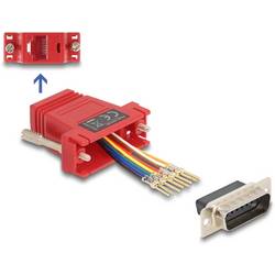 Delock 67109 VGA / RJ45 Adapter [1x D-SUB-Stecker 15pol. - 1x RJ45-Buchse] Rot