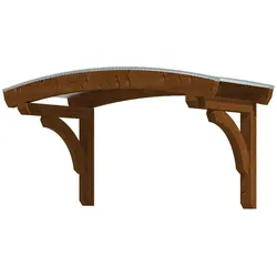 Skan Holz Design-Vordach Rostock-Typ 1-nussbaum