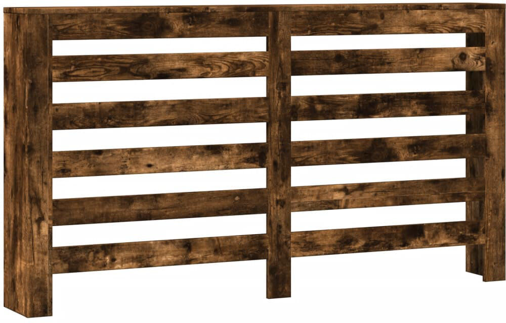 vidaXL Large Radiator Cover Smoked Oak 149 x 20 x 82 cm