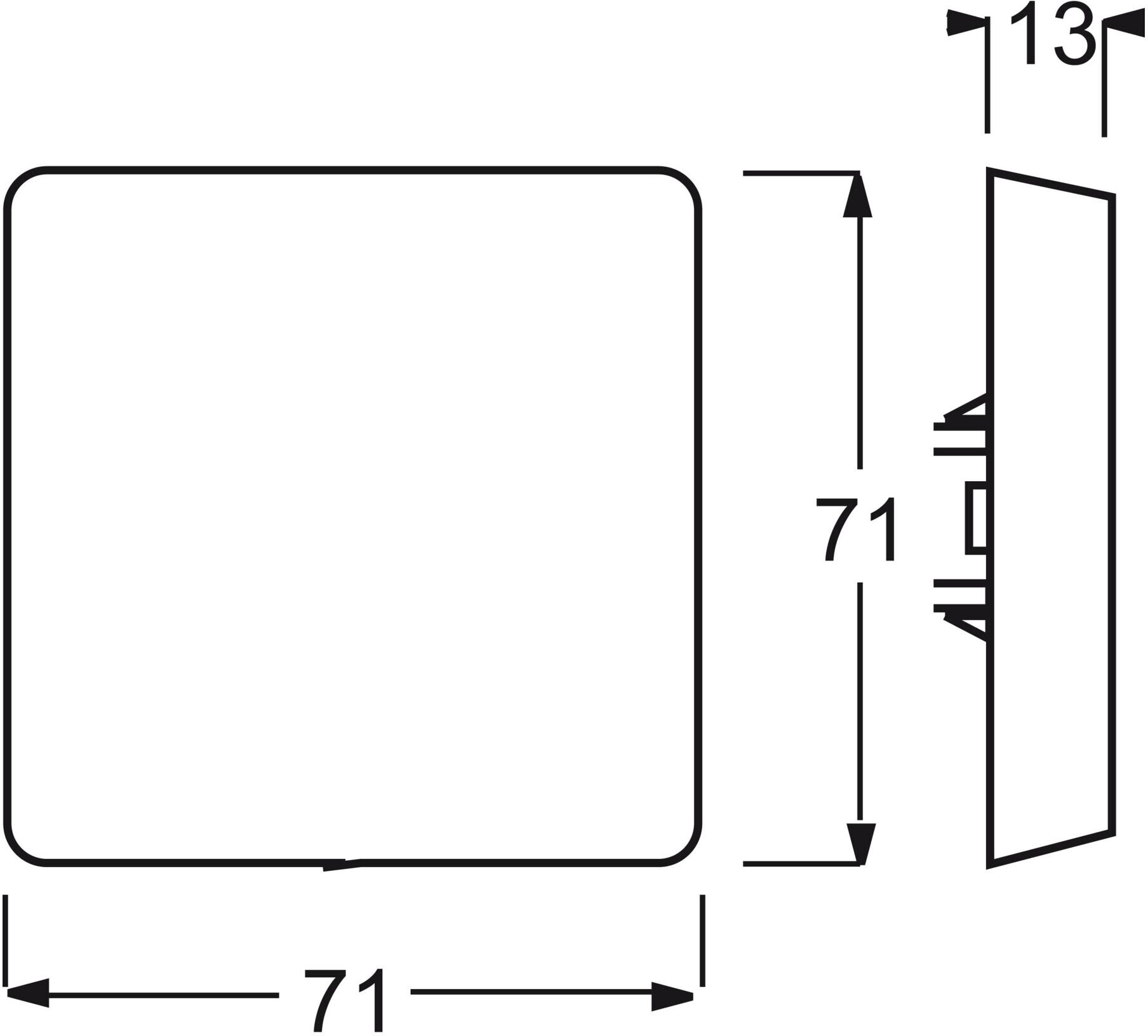 Busch-Jaeger Blindzentralscheibe br mit Tragring 2138-31 (2CKA001710A3799)