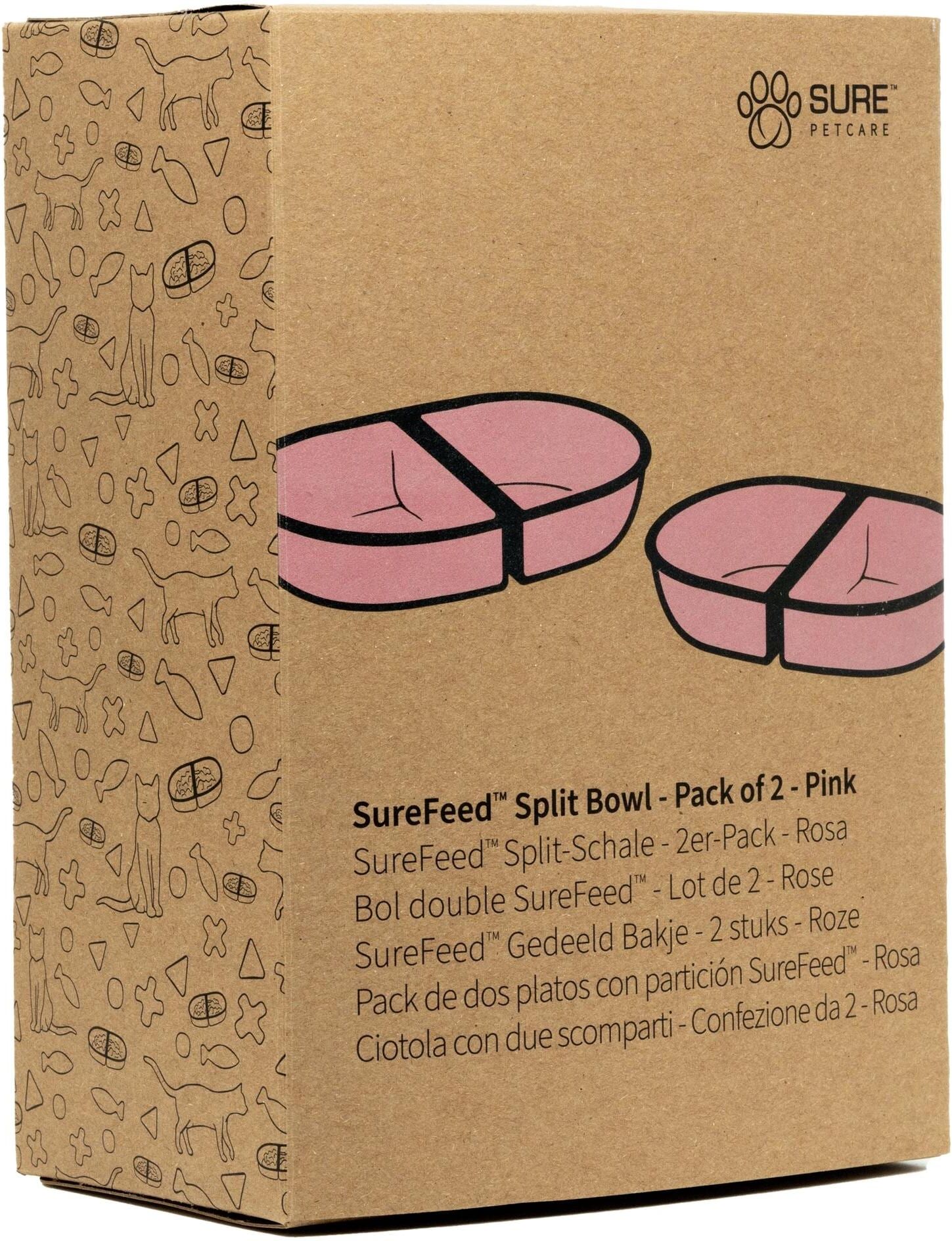 Schale SUREFEED "2 Stk", pink (rosa), B:16cm T:10cm, Schüsseln, Schale rosa B/H/L: 16cm