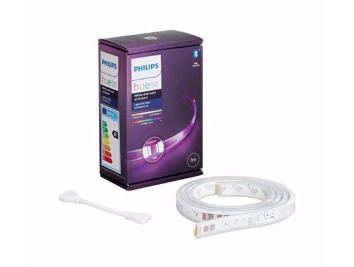 Philips Hue Lightstrip Plus Erweiterung (V4) - 1 Meter Lichtband – LED/Leuchtmittel/Glühbirne