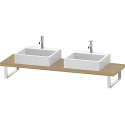 Duravit L-Cube Konsole LC101C03030 Stärke 4.5 cm, Eiche natur, für Aufsatzbecken, variabel