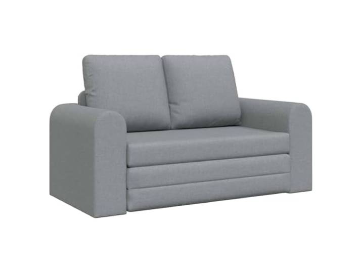 vidaXL Schlafsofa Hellgrau 148 x 71 x 83 cm Stoff Perfekt für kleine Wohnräume, Funktioniert sowohl als Sofa als auch als Bett, Weiche Polsterung für Entspannung