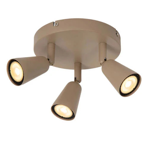 Lucide LED opbouwspot accent voor keuken, woonkamer of kantoor, taupe