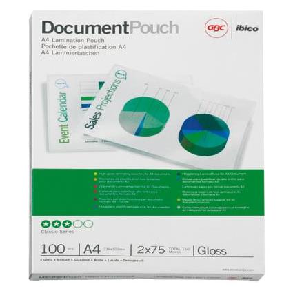 GBC DOCUMENT POUCH - Heisslaminier-Folientaschen (A4, 50 Stk., 250 µm) (3740449)