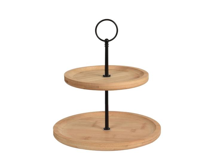 Etagere Bambus 2-stöckig