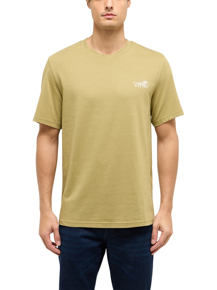 Mustang Shirt "Austin" in Khaki - L
