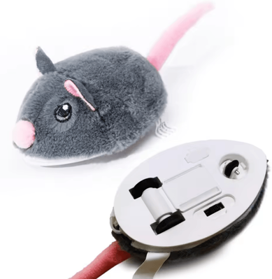 Inspire Curations Smart Moving Mouse Interactive Cat Toy grey Mouse